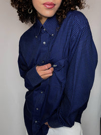 Vintage LACOSTE Polka Dot Shirt, Größe M/L