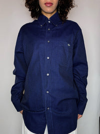 Vintage LACOSTE Polka Dot Shirt, Größe M/L