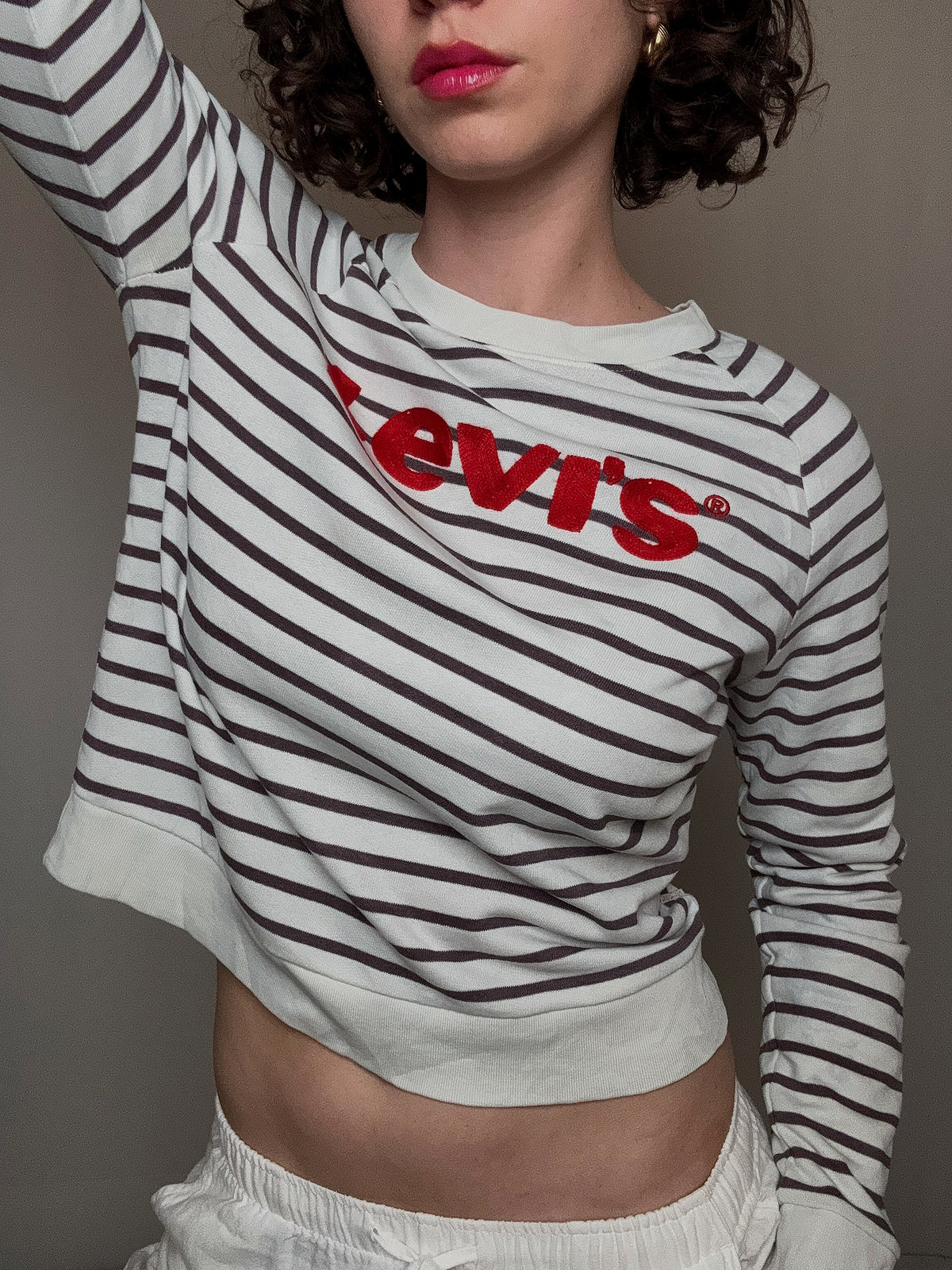 Sweat rayé Levi's S vintage