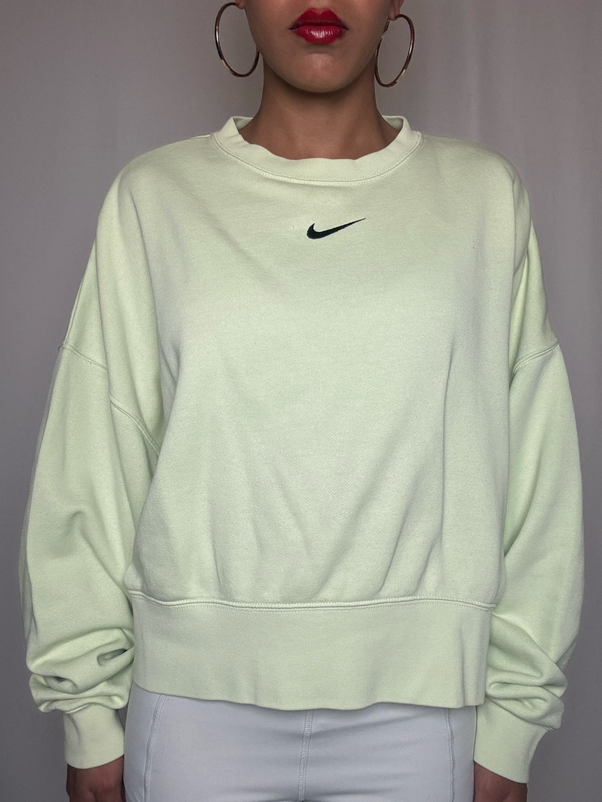 Sweat oversize vert Nike S vintage