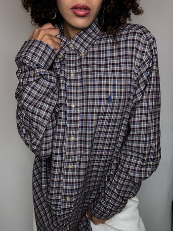 Chemise à carreaux RALPH LAUREN L vintage