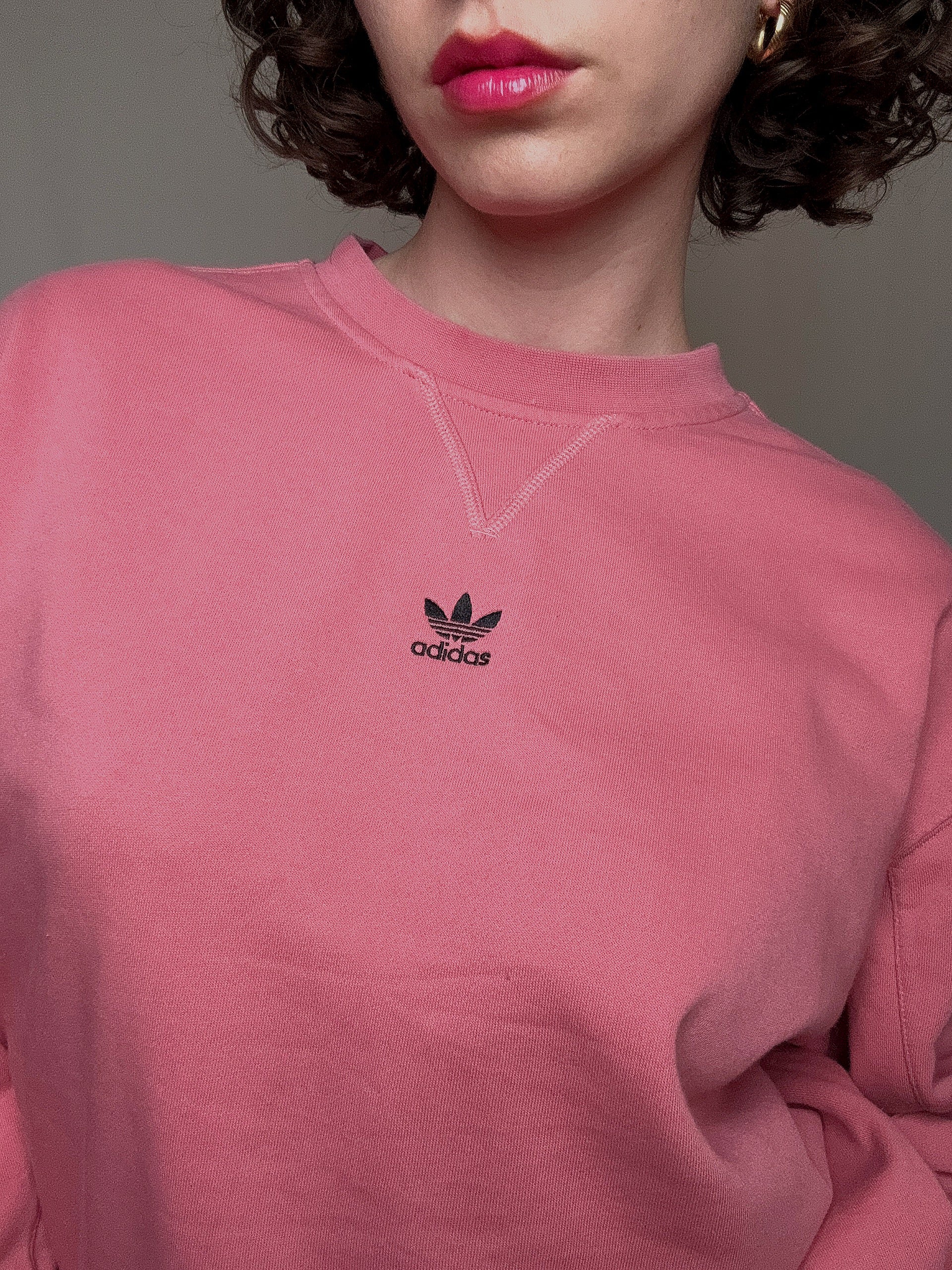 Sweat rose Adidas S vintage