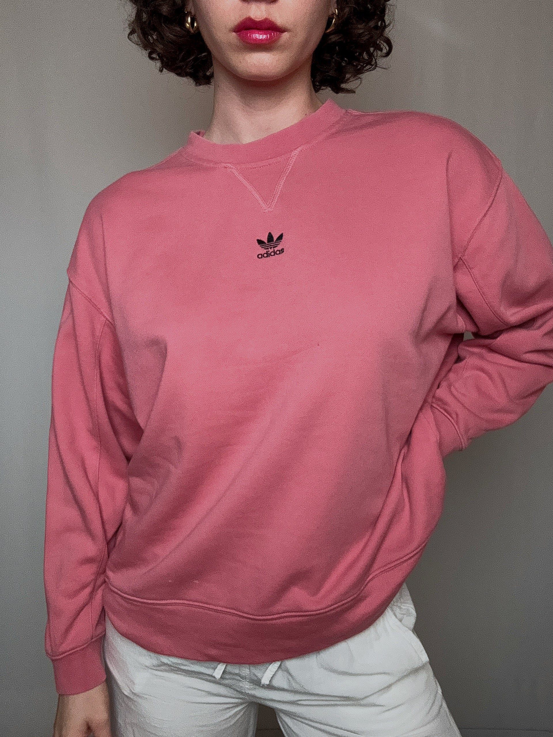 Sweat rose Adidas S vintage