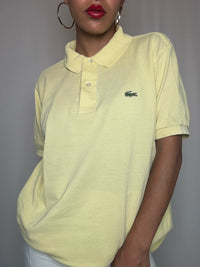 Polo jaune Lacoste L vintage
