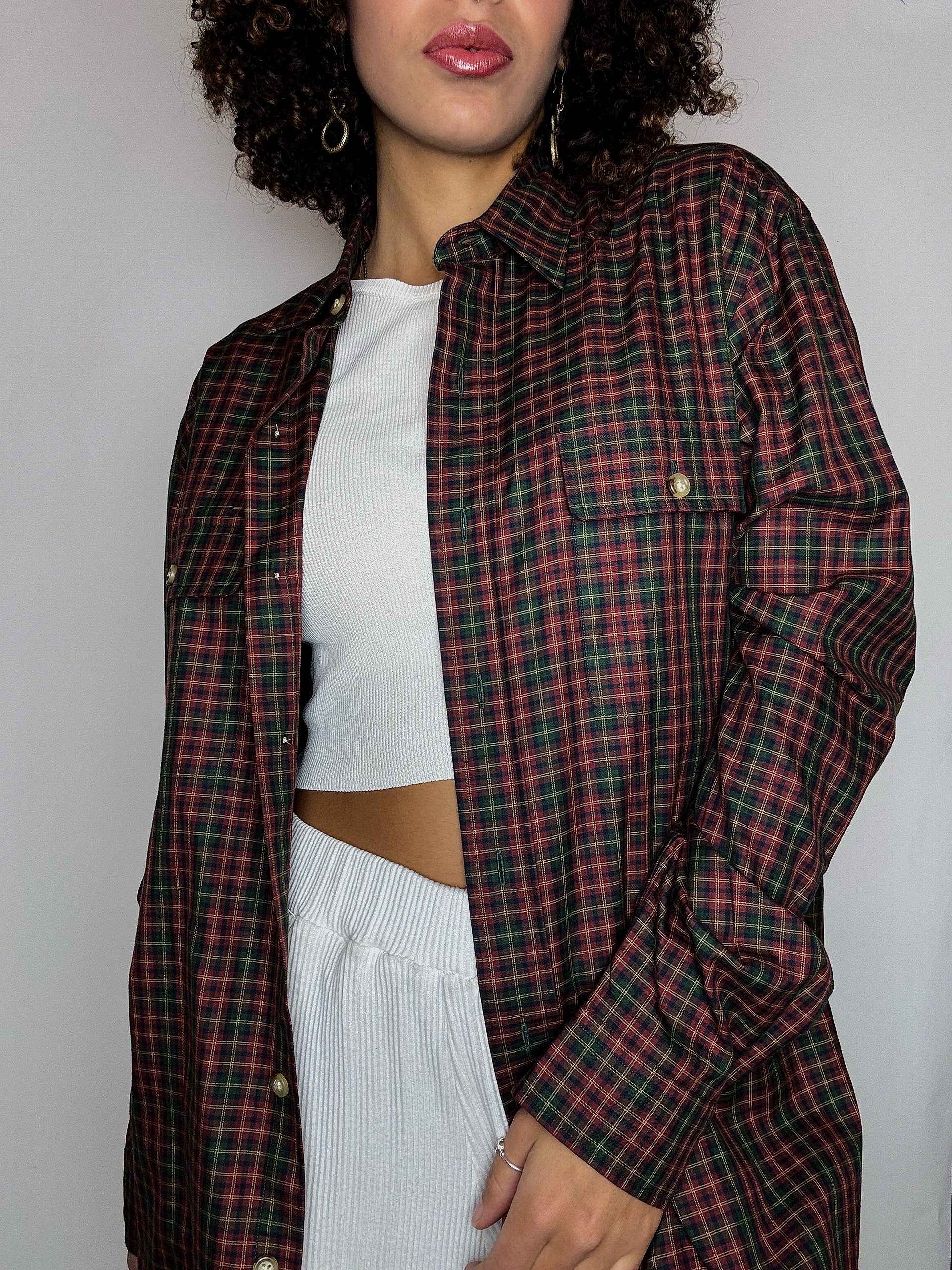 RALPH LAUREN checked shirt with elbow patches M vintage