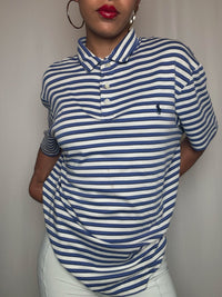 Polo rayé Ralph Lauren L vintage