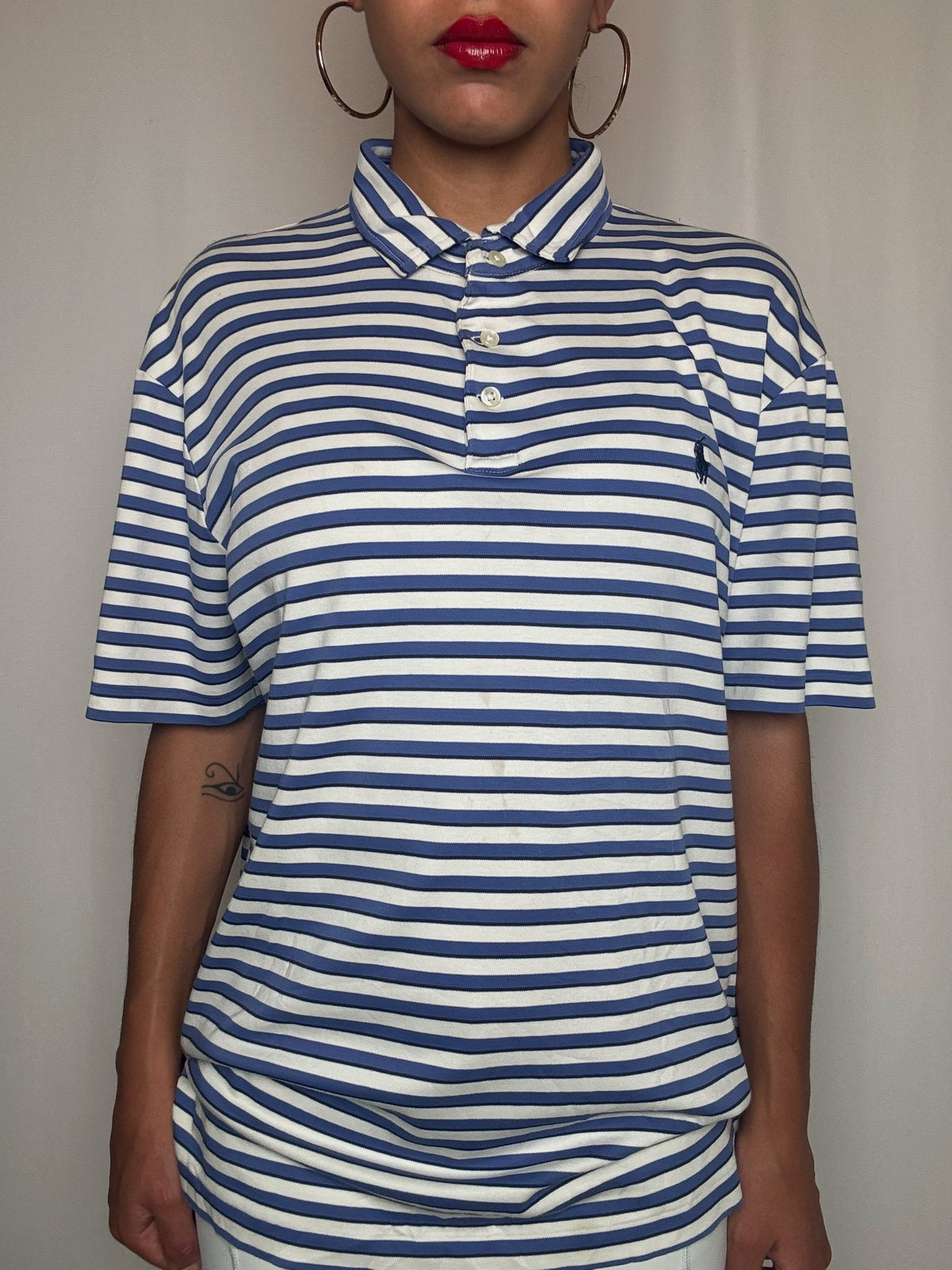 Polo rayé Ralph Lauren L vintage