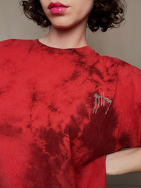 XL Vintage verwaschenes rotes T-Shirt