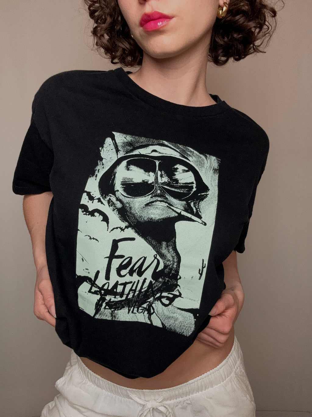 Vintage Black Las Vegas Parano T-shirt L