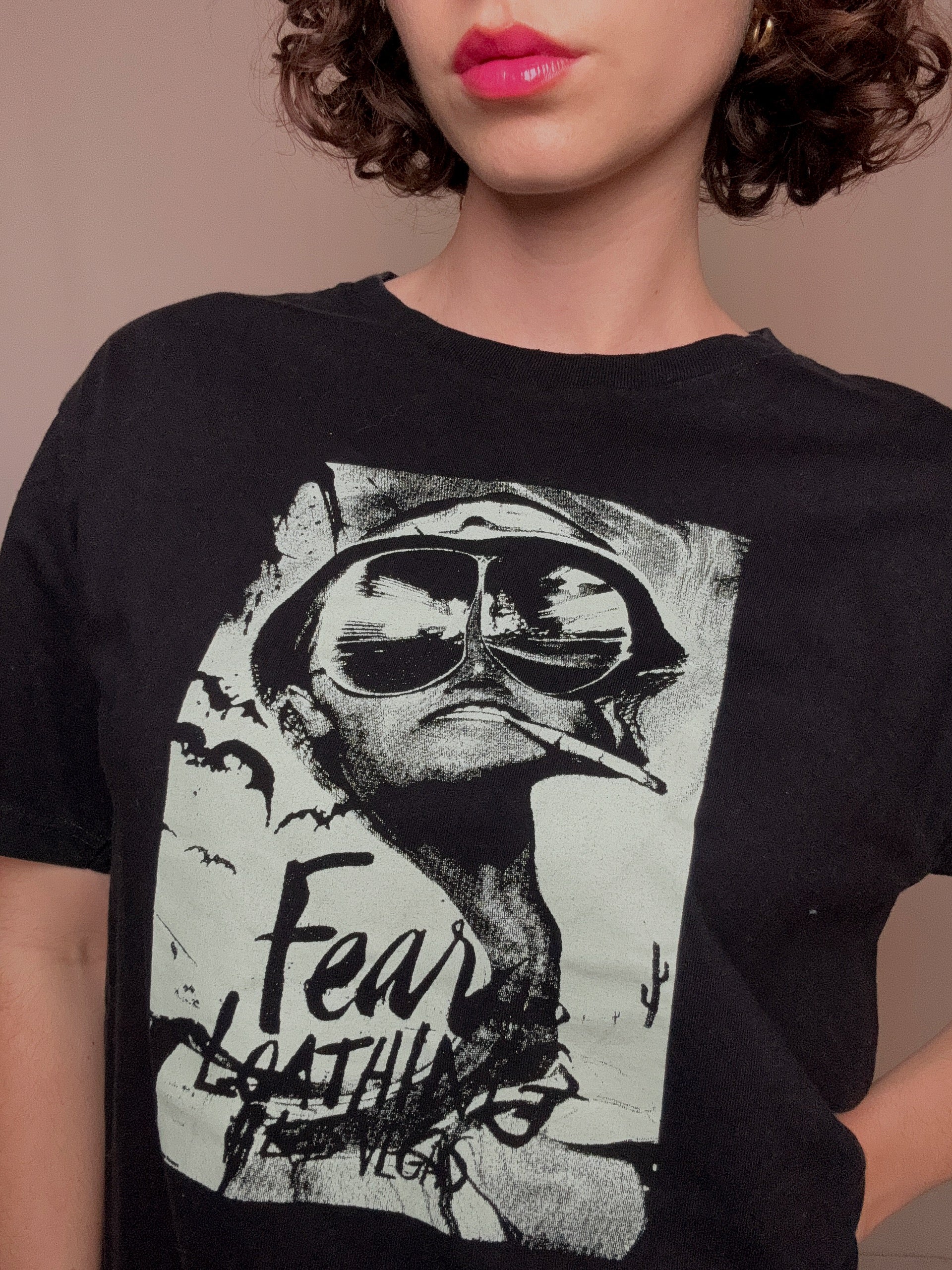 Vintage Black Las Vegas Parano T-shirt L