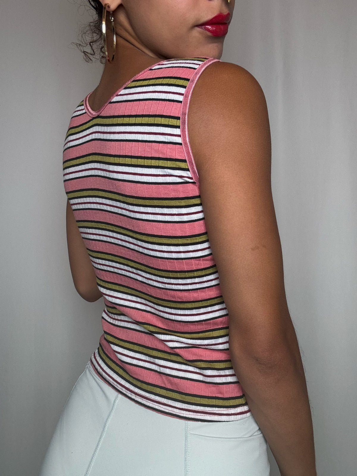 Top rayé S vintage