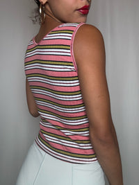 Top rayé S vintage