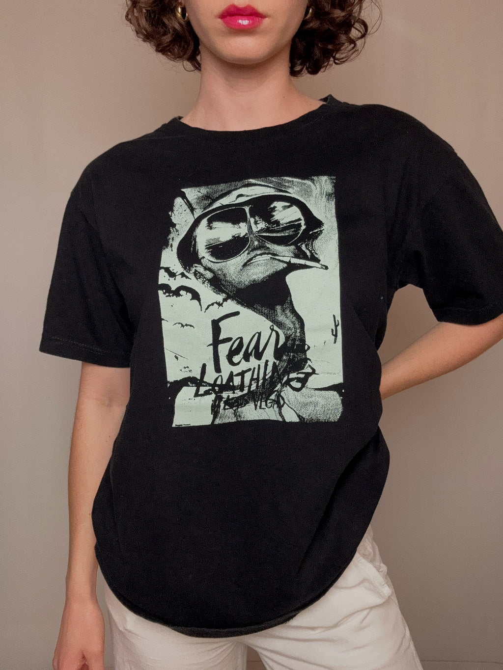Vintage Black Las Vegas Parano T-shirt L
