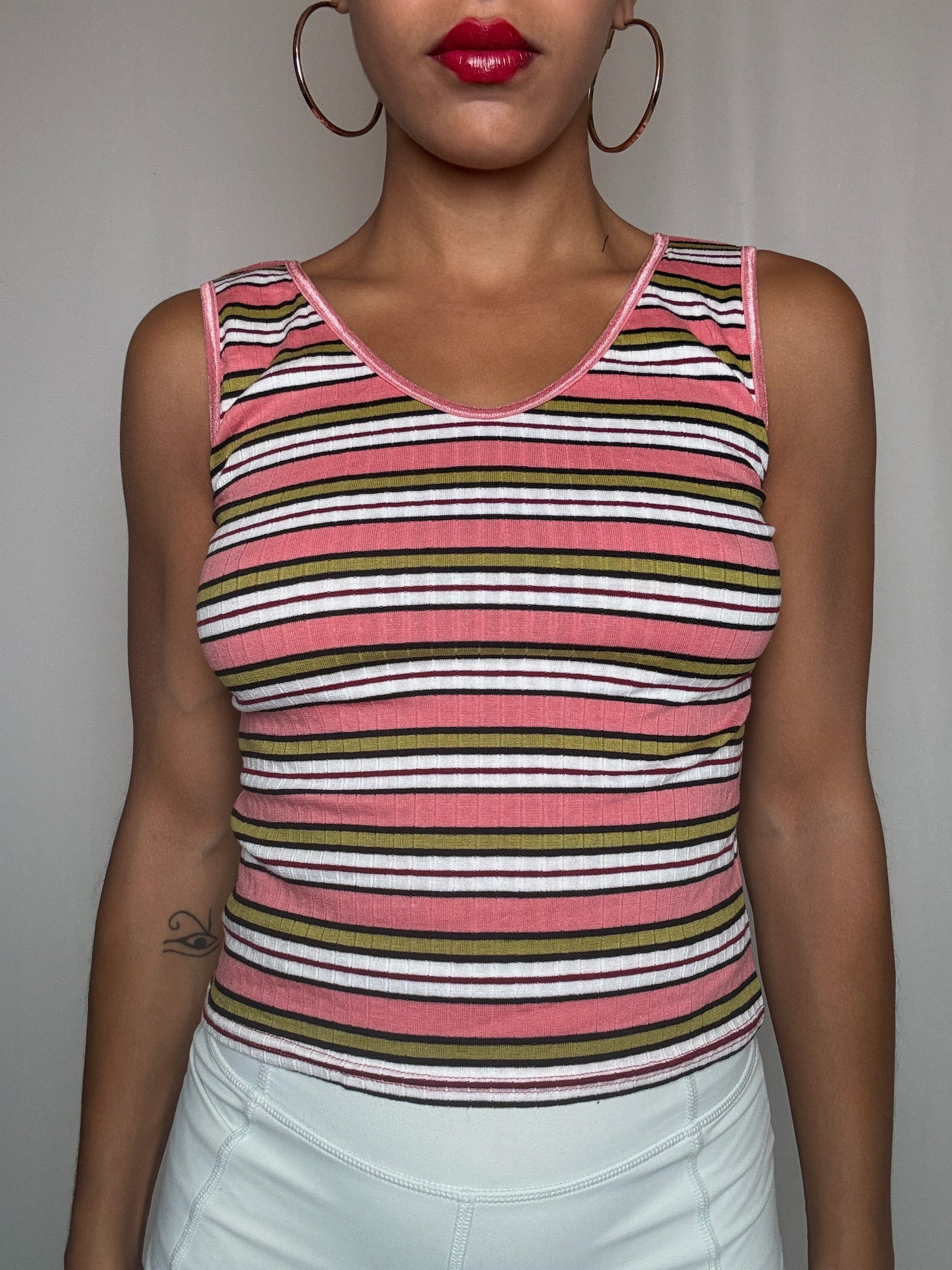 Top rayé S vintage