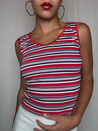 Top rayé S vintage
