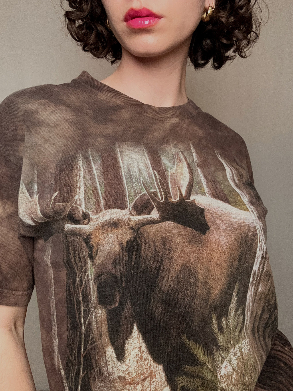 The Mountain brown T-shirt M vintage