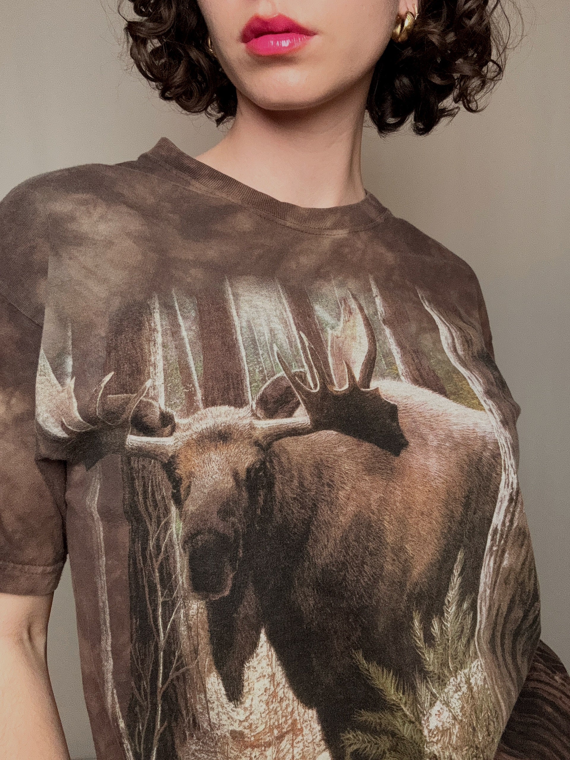 The Mountain brown T-shirt M vintage