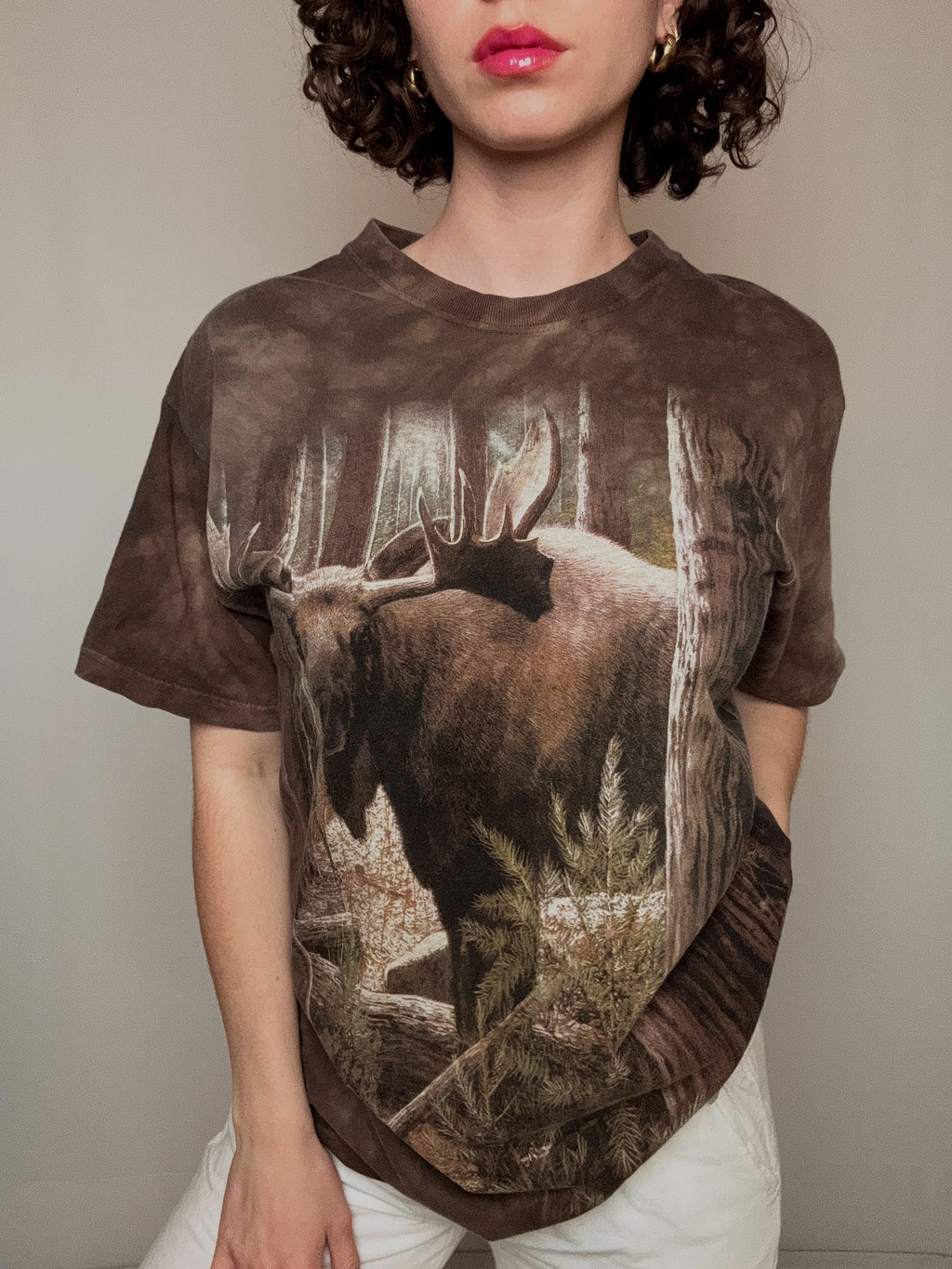 The Mountain brown T-shirt M vintage