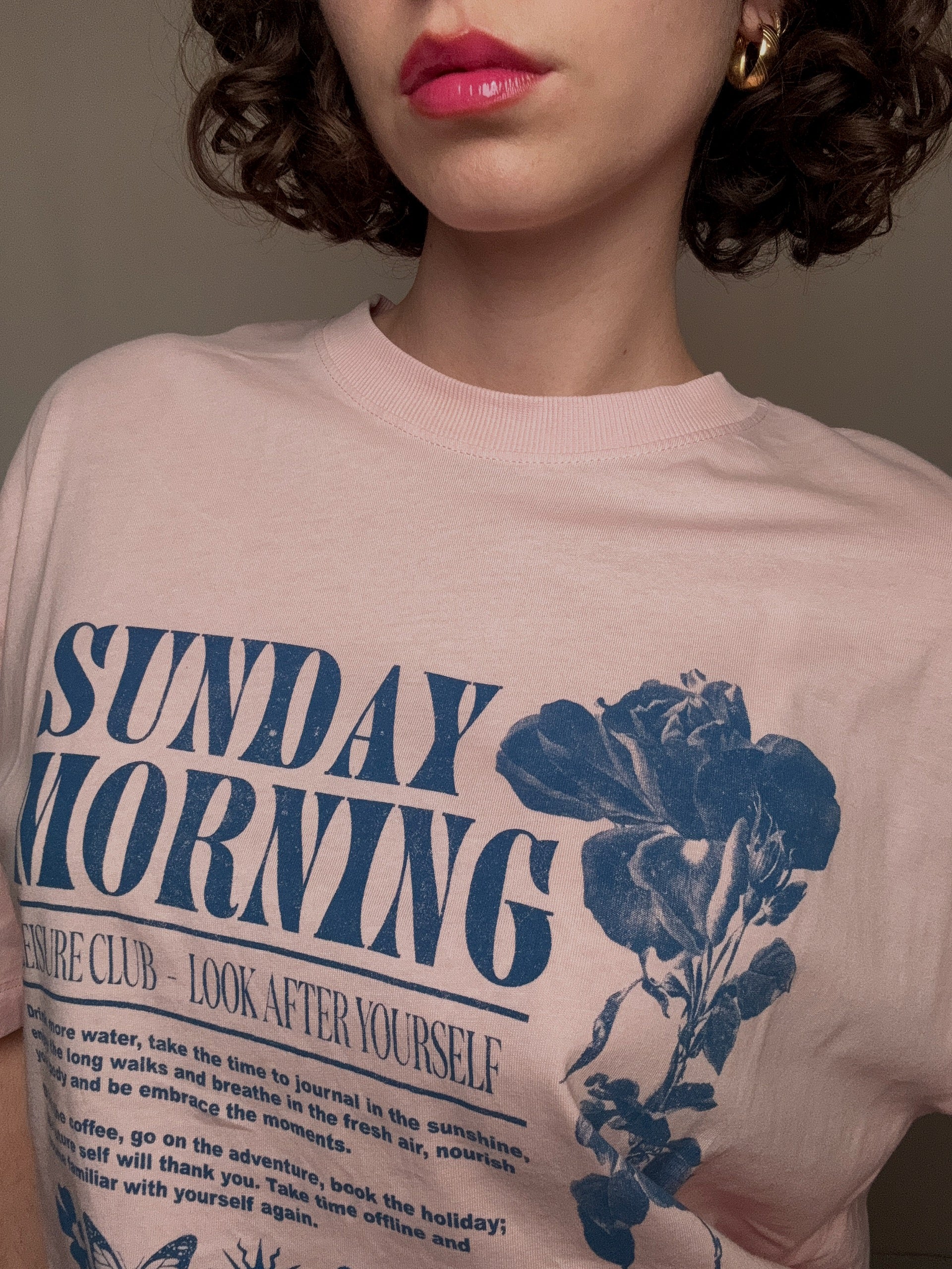 Rosa T-Shirt M Vintage