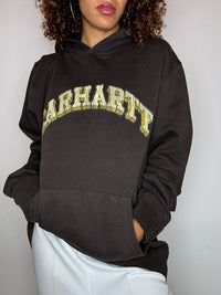 CARHARTT L brown hoodie vintage