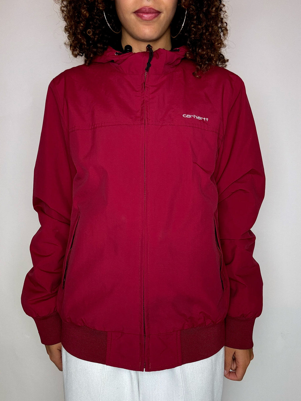 CARHARTT burgundy windbreaker jacket vintage M