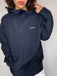 Vintage CARHARTT black windbreaker jacket XS