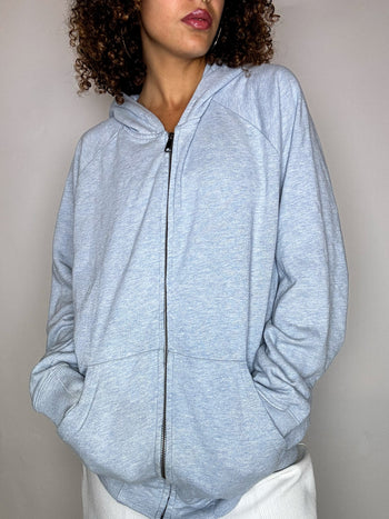 Hoodie zippé gris CARHARTT L vintage