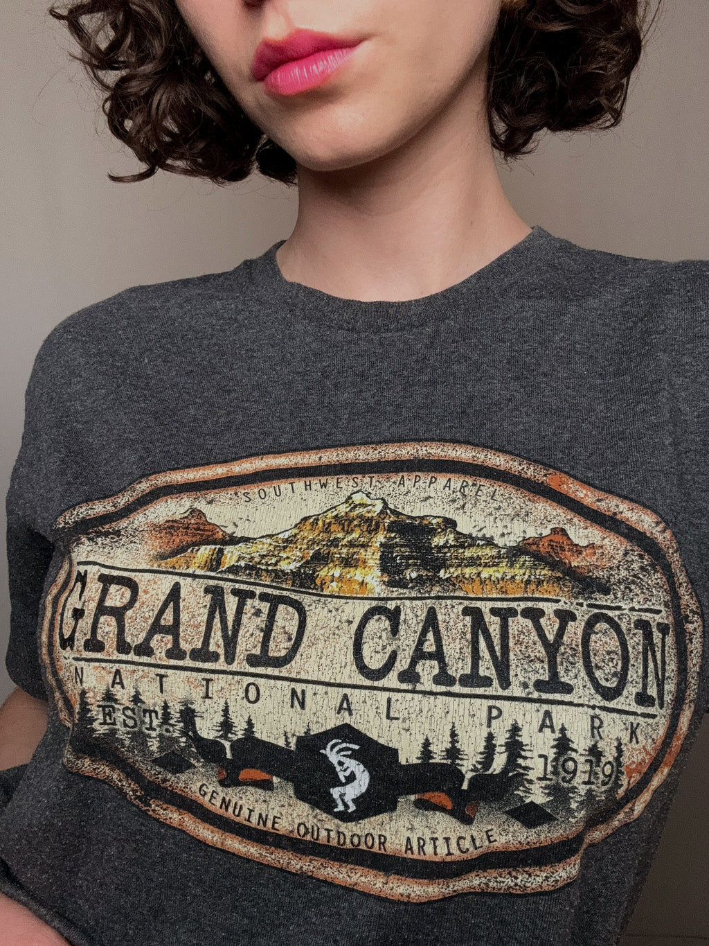 Graues Grand Canyon T-Shirt M Vintage