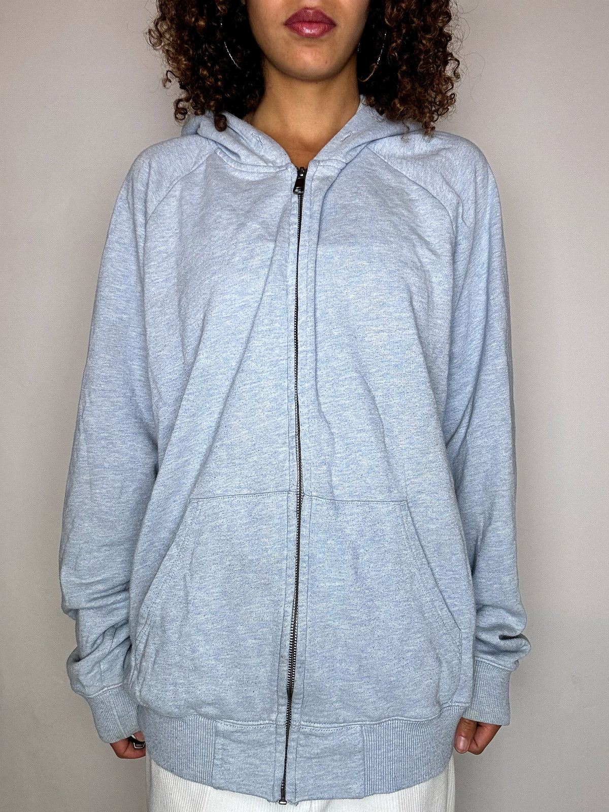 Hoodie zippé gris CARHARTT L vintage
