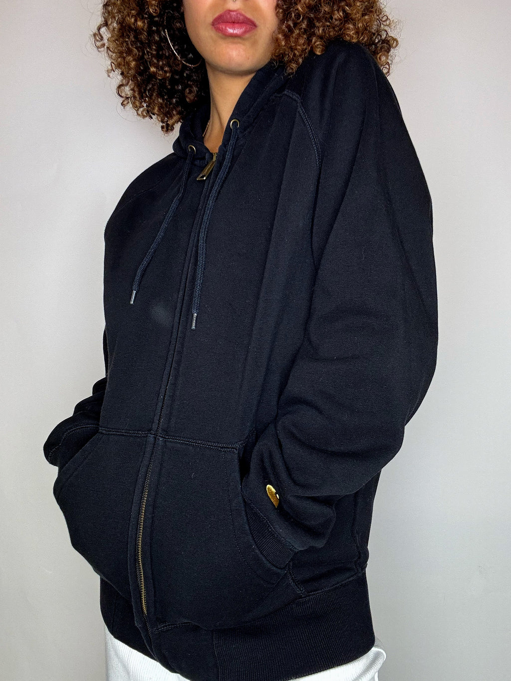 Black CARHARTT S vintage zip hoodie