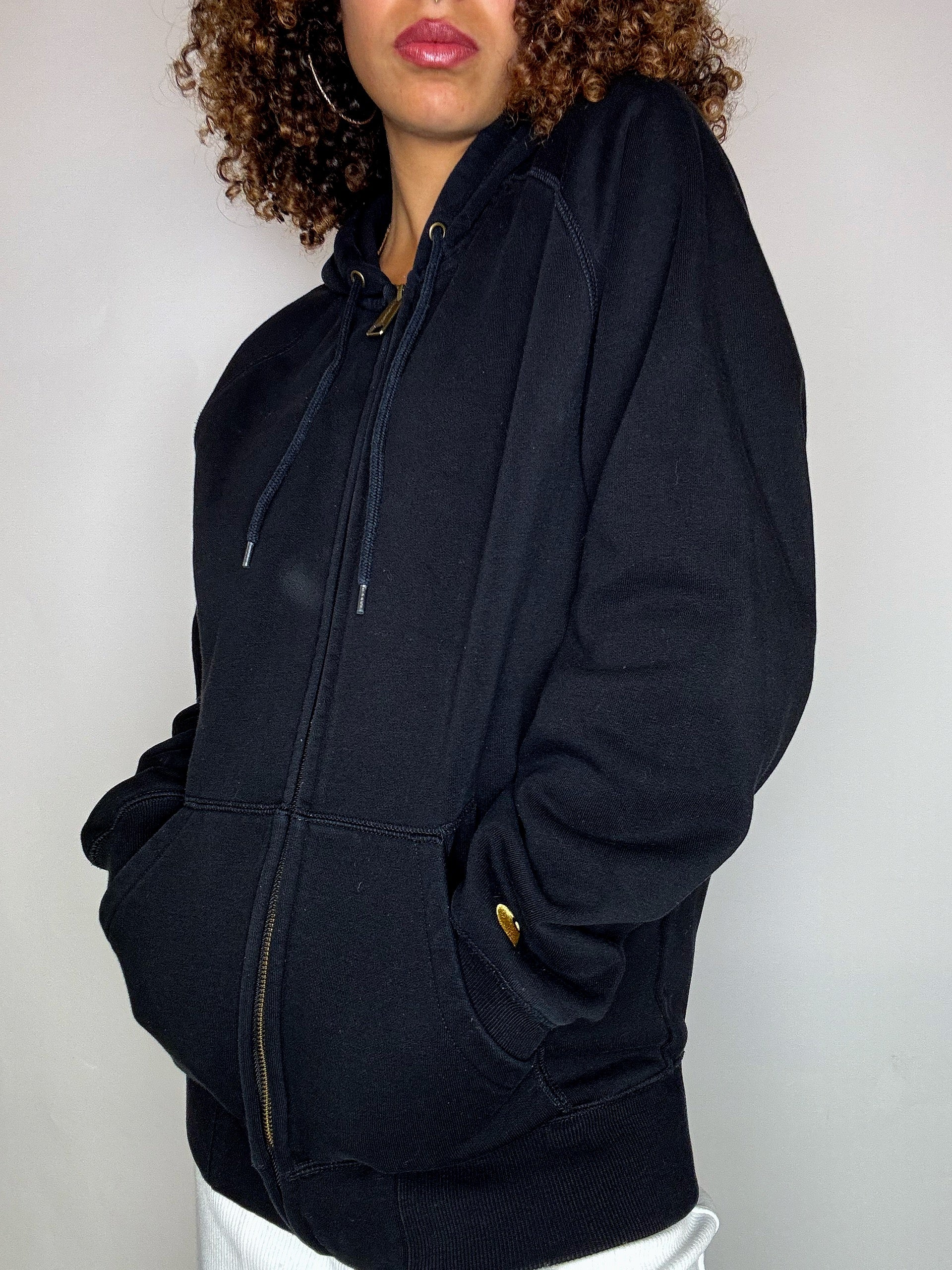 Black CARHARTT S vintage zip hoodie