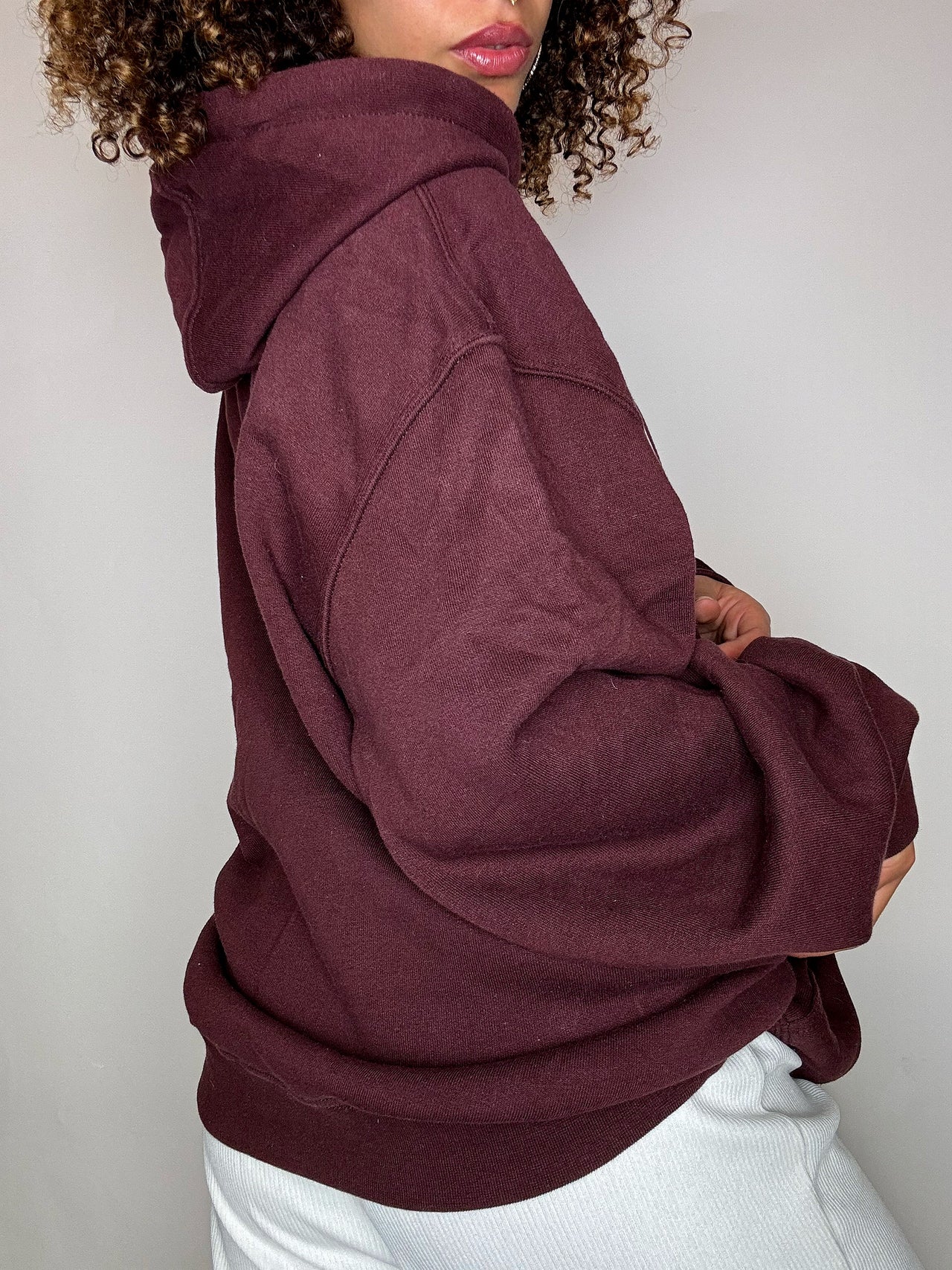 Sweat bordeaux à capuche CARHARTT L vintage