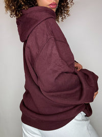 CARHARTT burgundy hooded sweatshirt L vintage