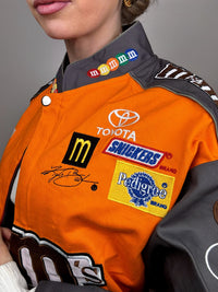 JH DESIGN x NASCAR M&amp;M's L orangefarbene Kollektionsjacke