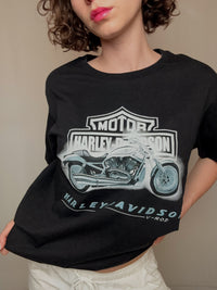 Schwarzes Vintage Harley Davidson T-Shirt L