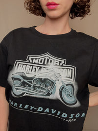 Schwarzes Vintage Harley Davidson T-Shirt L
