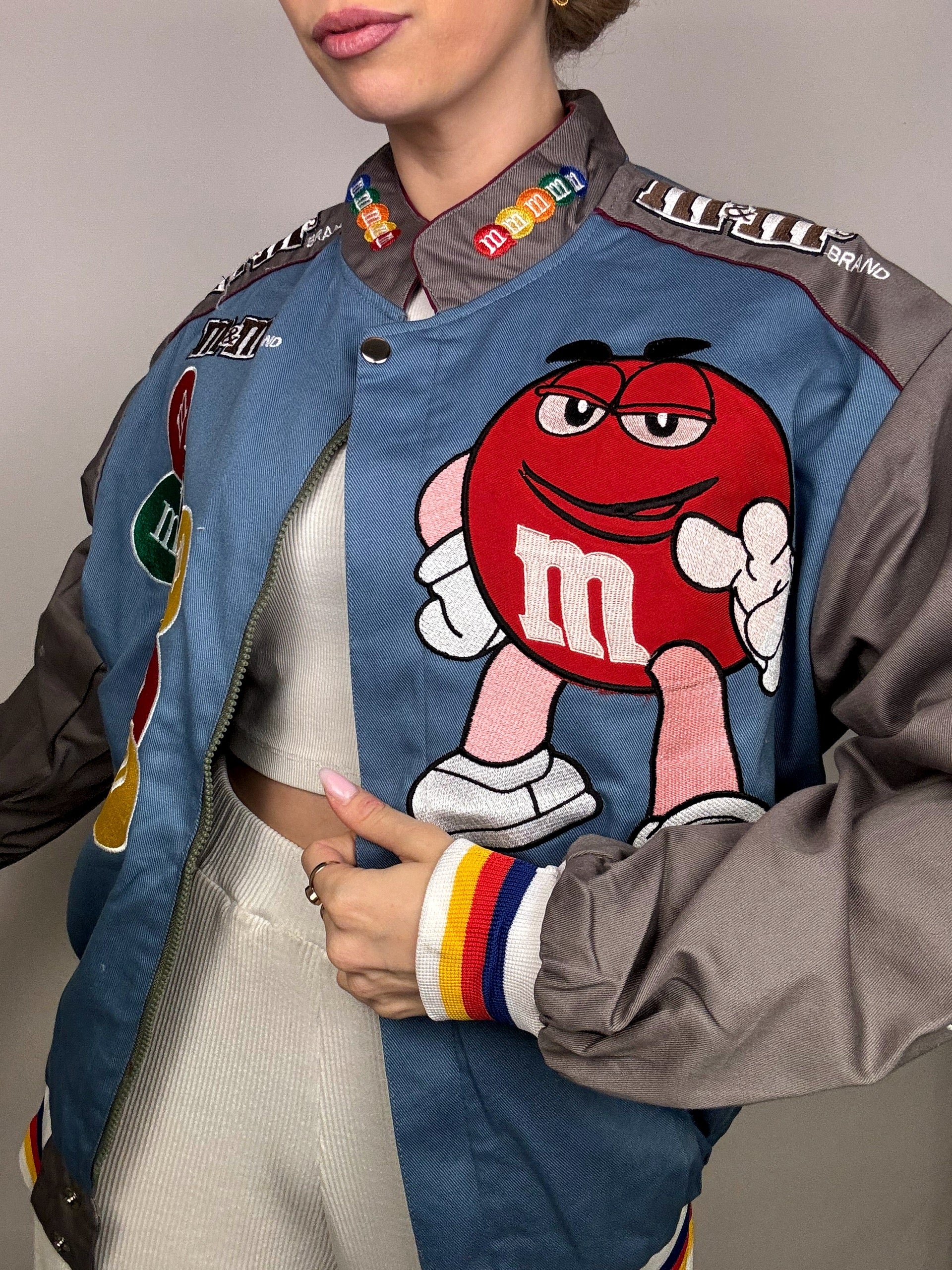 JH DESIGN x NASCAR M&amp;M's L blaue Kollektionsjacke