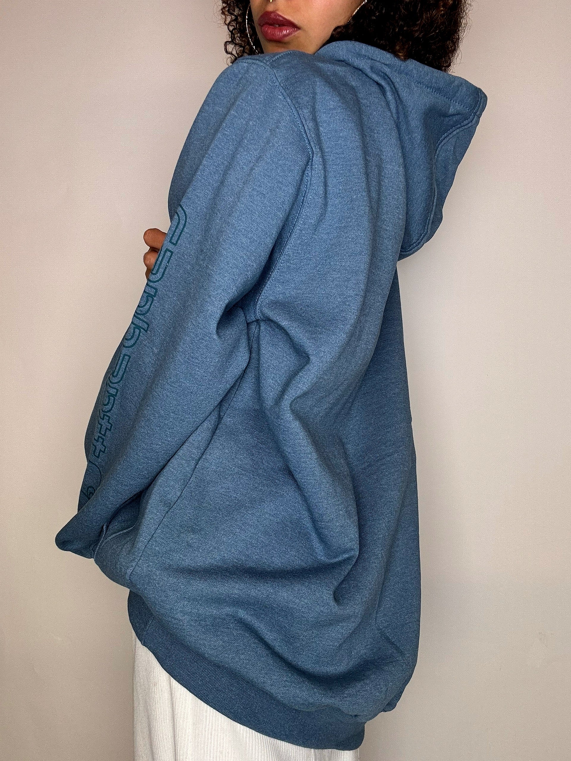 Vintage XL Carhartt blauer Kapuzenpullover