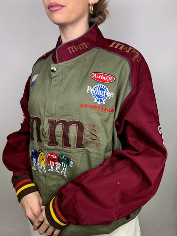 Veste de collection kaki et bordeau JH DESIGN x NASCAR M&M's XXL