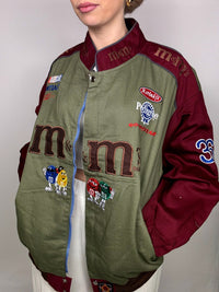 Veste de collection kaki et bordeau JH DESIGN x NASCAR M&M's XXL