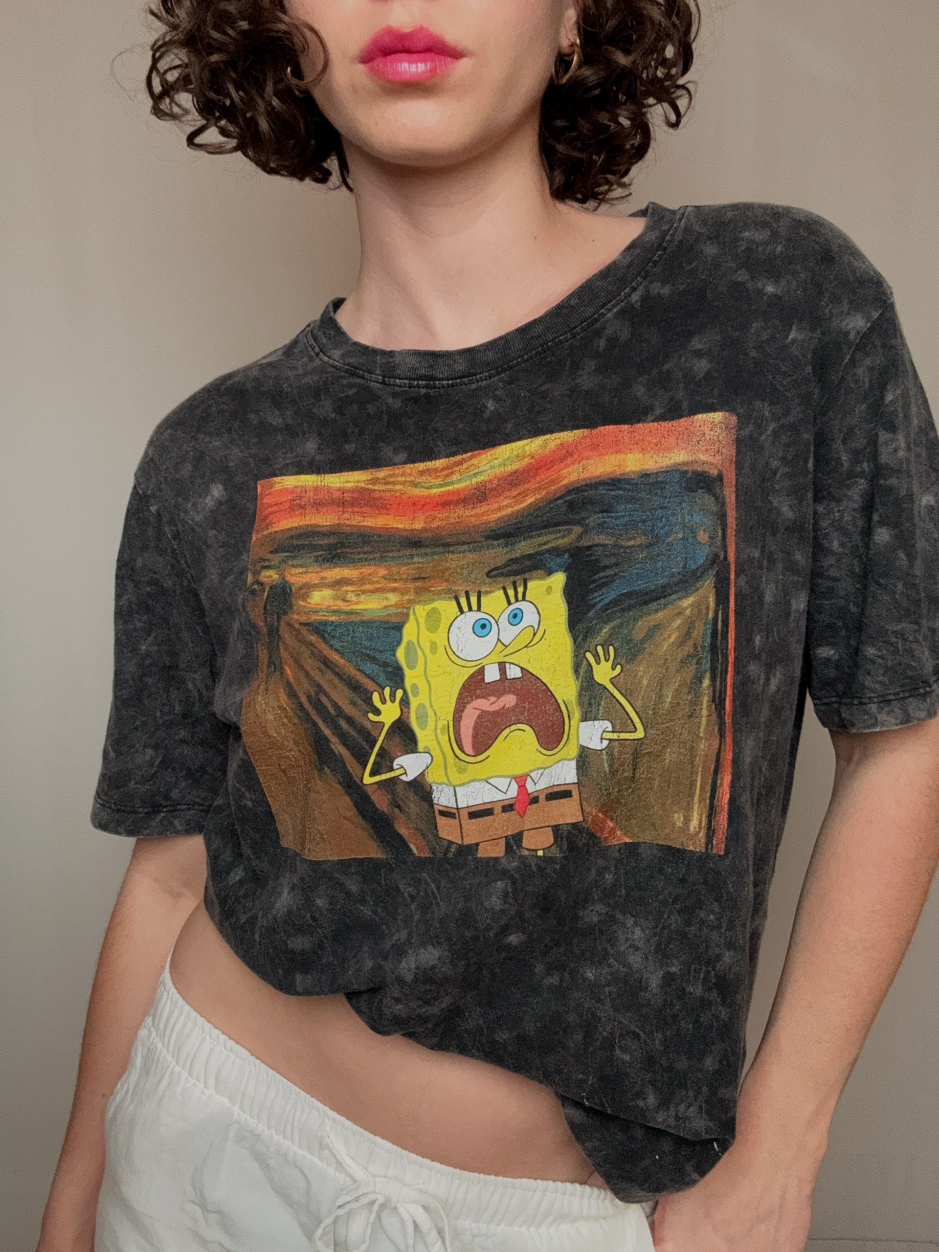 SpongeBob x The Scream T-Shirt Vintage