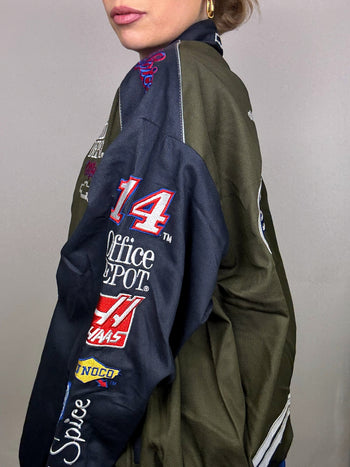 Veste de collection kaki et marine CHASE AUTHENTICS x NASCAR Old spice L