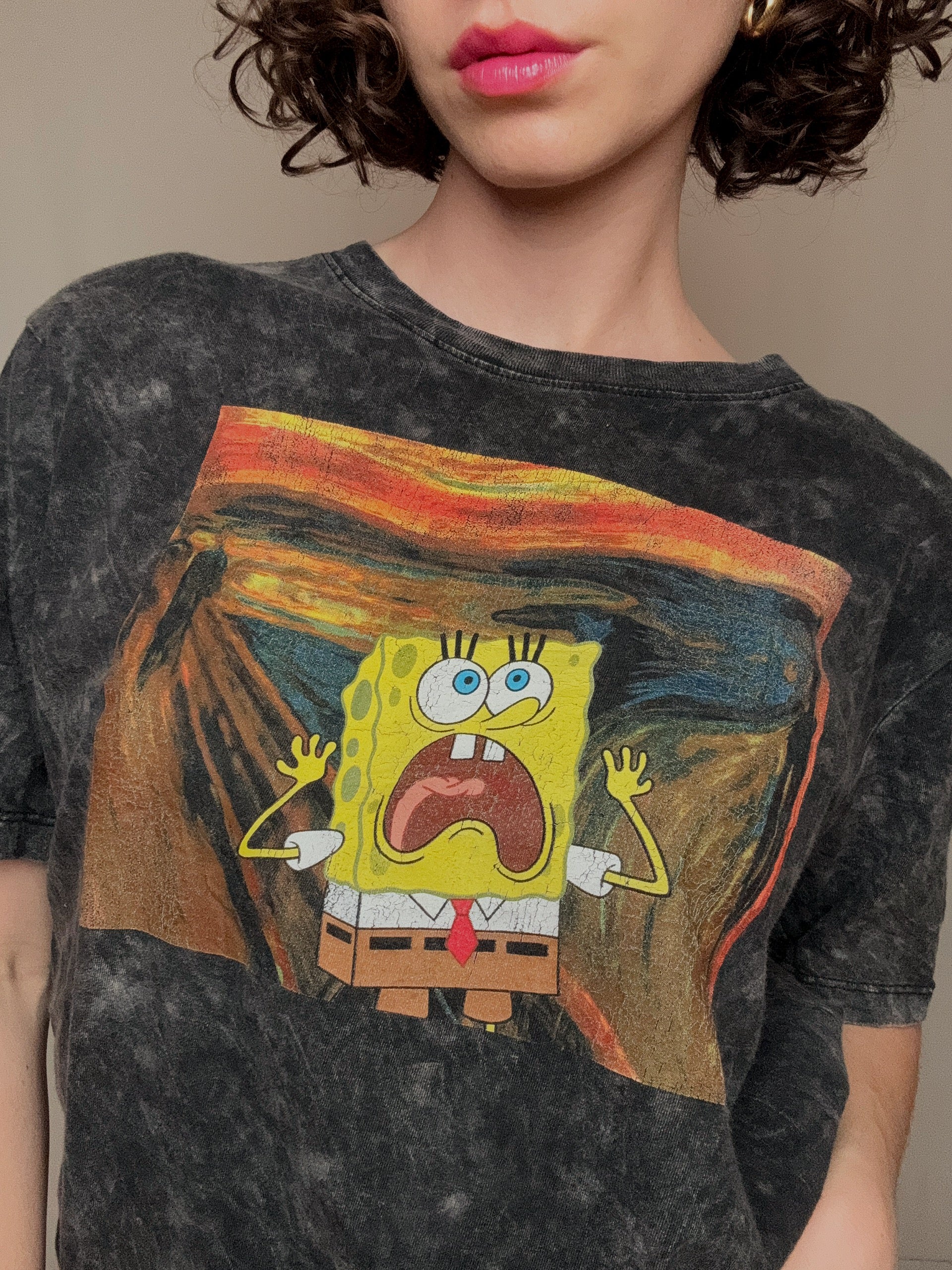 SpongeBob x The Scream T-Shirt Vintage