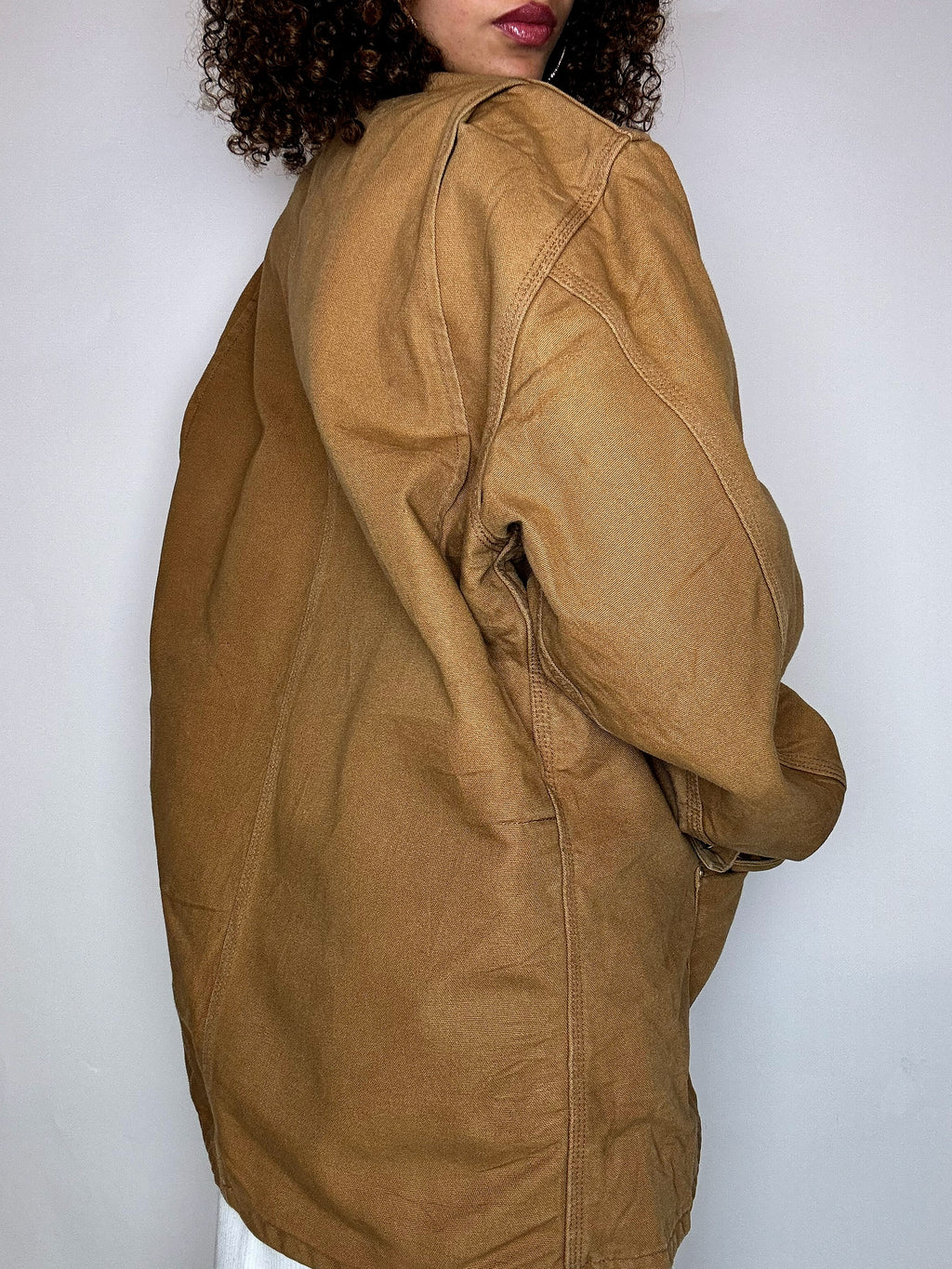 CARHARTT vintage beige lined jacket XL