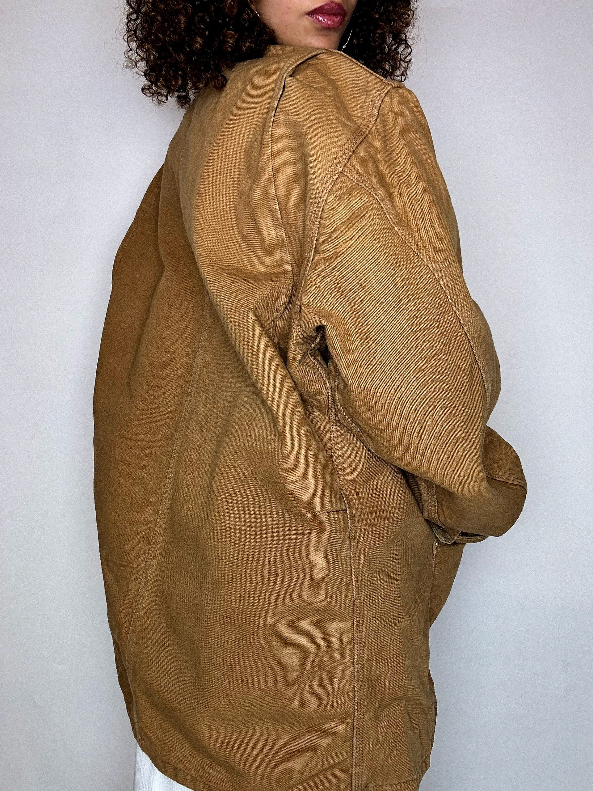 CARHARTT vintage beige lined jacket XL