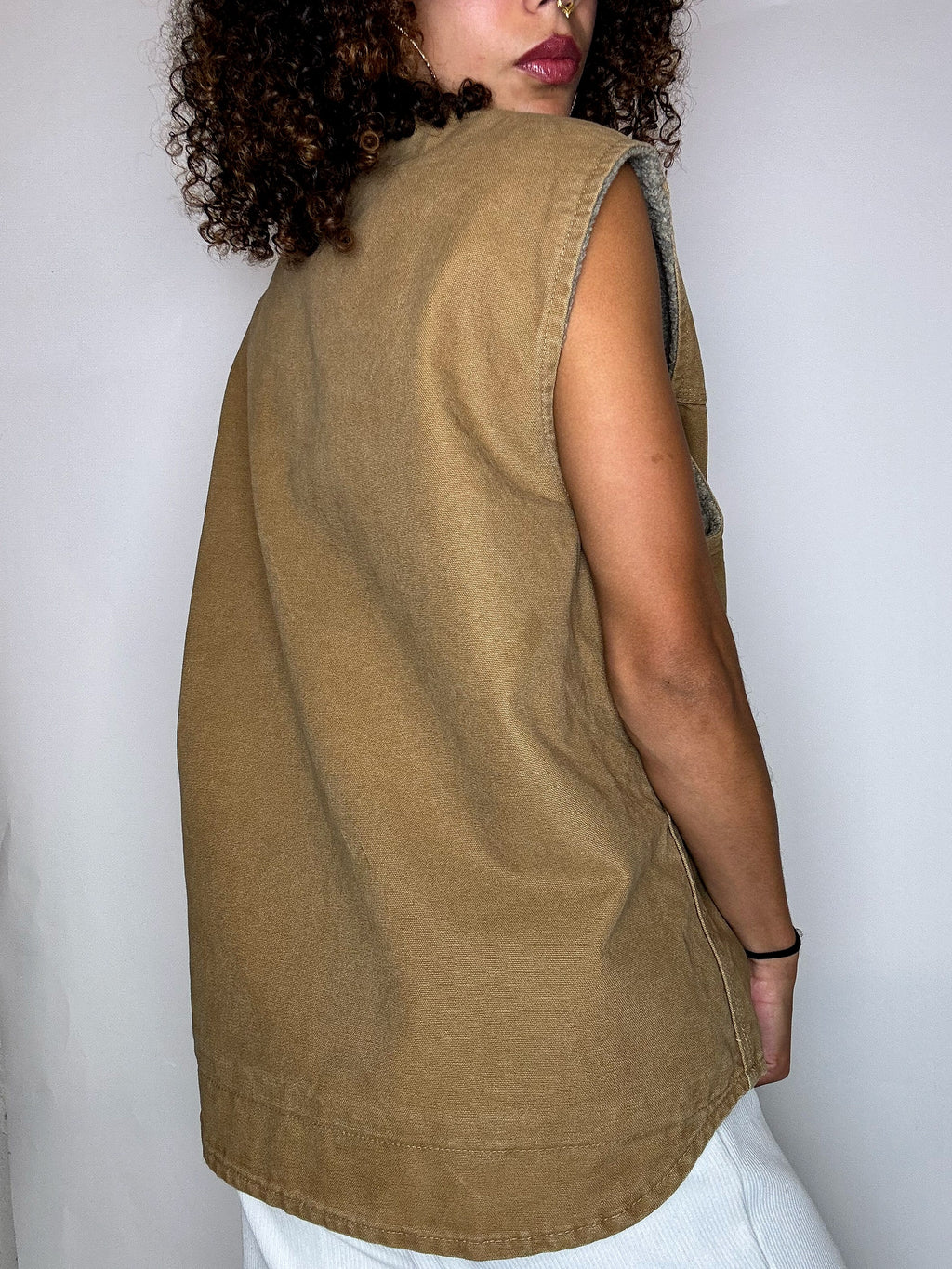 Gilet doublée beige CARHARTT L vintage