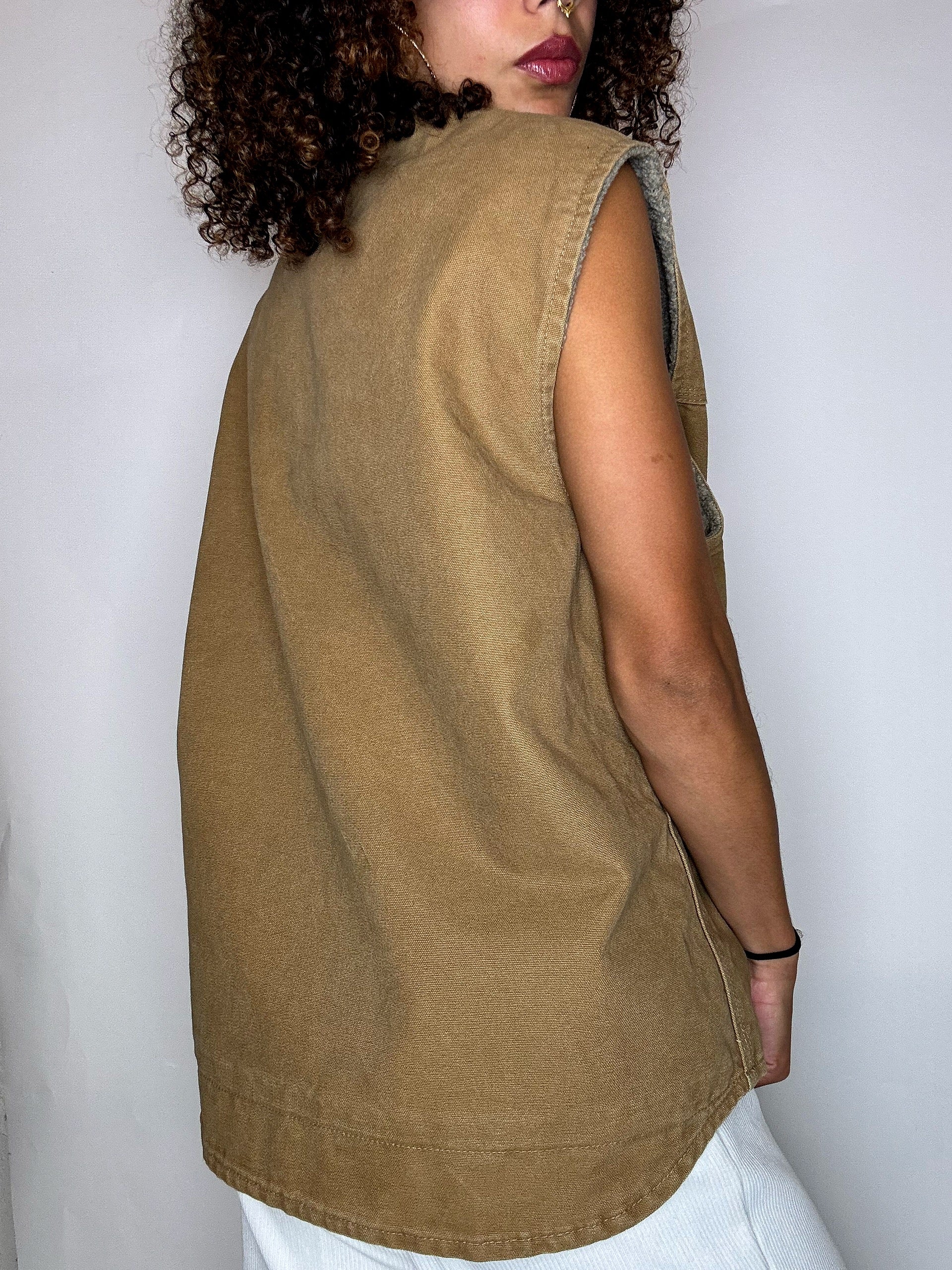 Gilet doublée beige CARHARTT L vintage