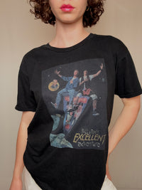 Black T-shirt Bill & Ted's Excellent Adventure Size L vintage