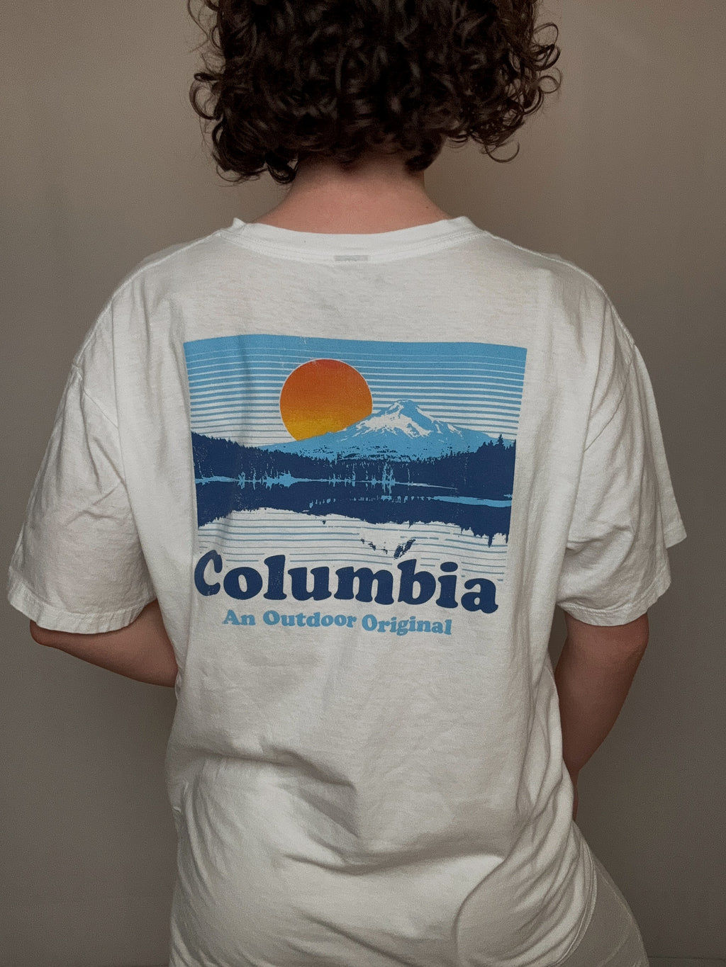 T-Shirt, weiß, Kolumbien, XL, Vintage