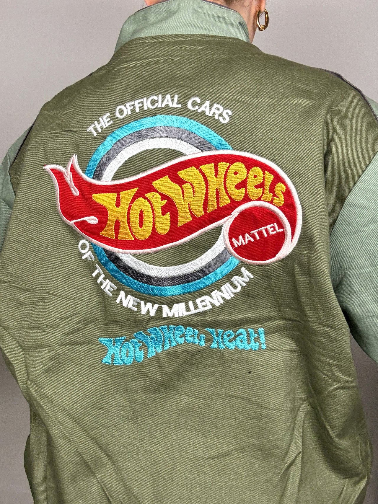 Veste de collection kaki JH DESIGN x NASCAR HOTWHEELS L